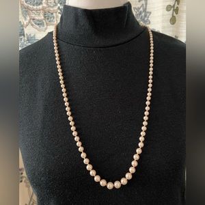 Vintage Monet Graduated Pearl Necklace